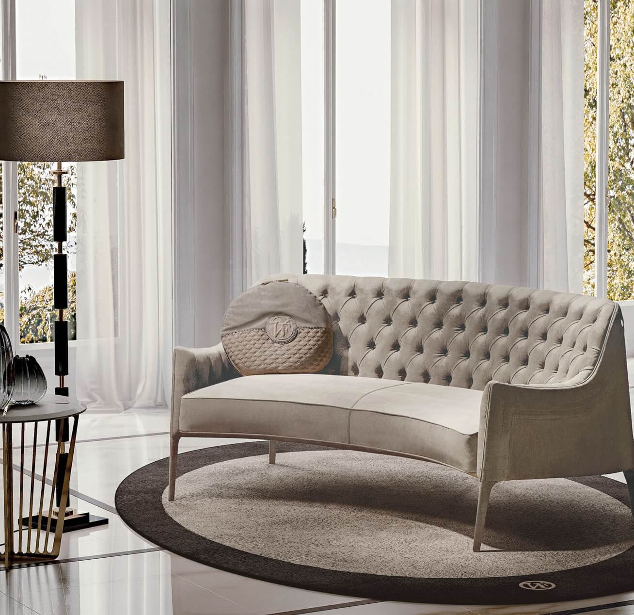 Диван Vittoria Frigerio Poggi Capitonne